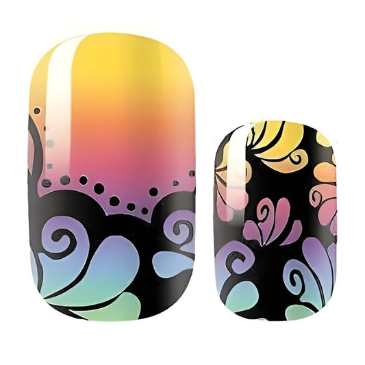 Swirly Whirly (Glitter) - Holy Classics (Non-UV Nail Wraps)